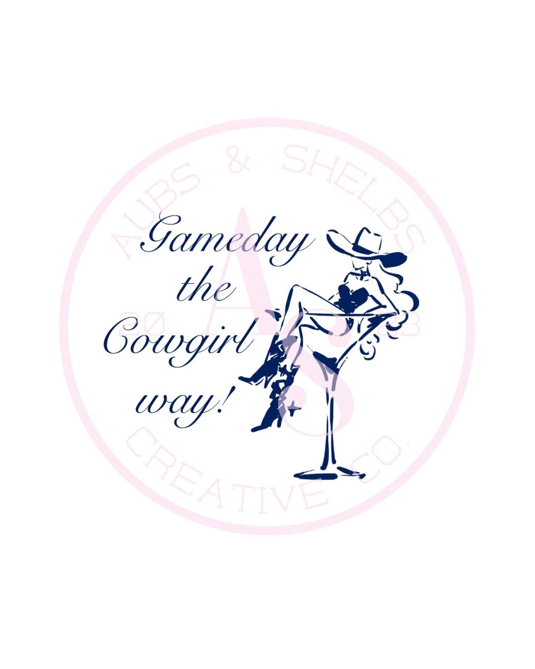 Cowgirl Martini Button