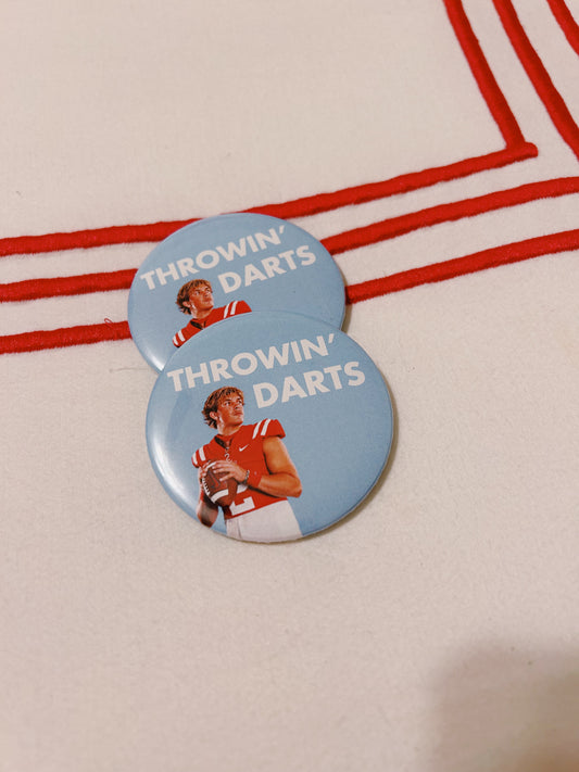 Throwin Darts Button