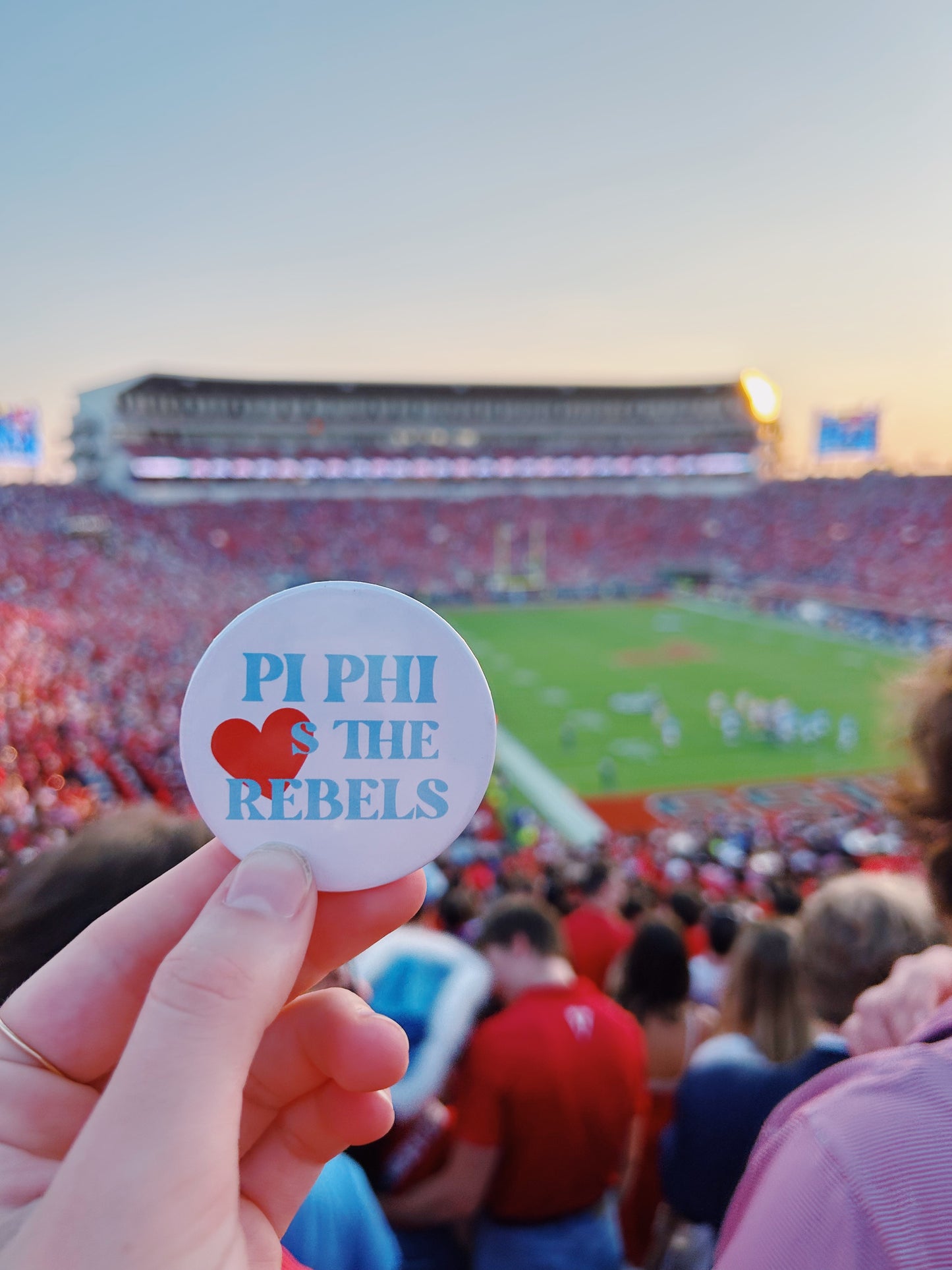 Sorority Loves The Mascot Button