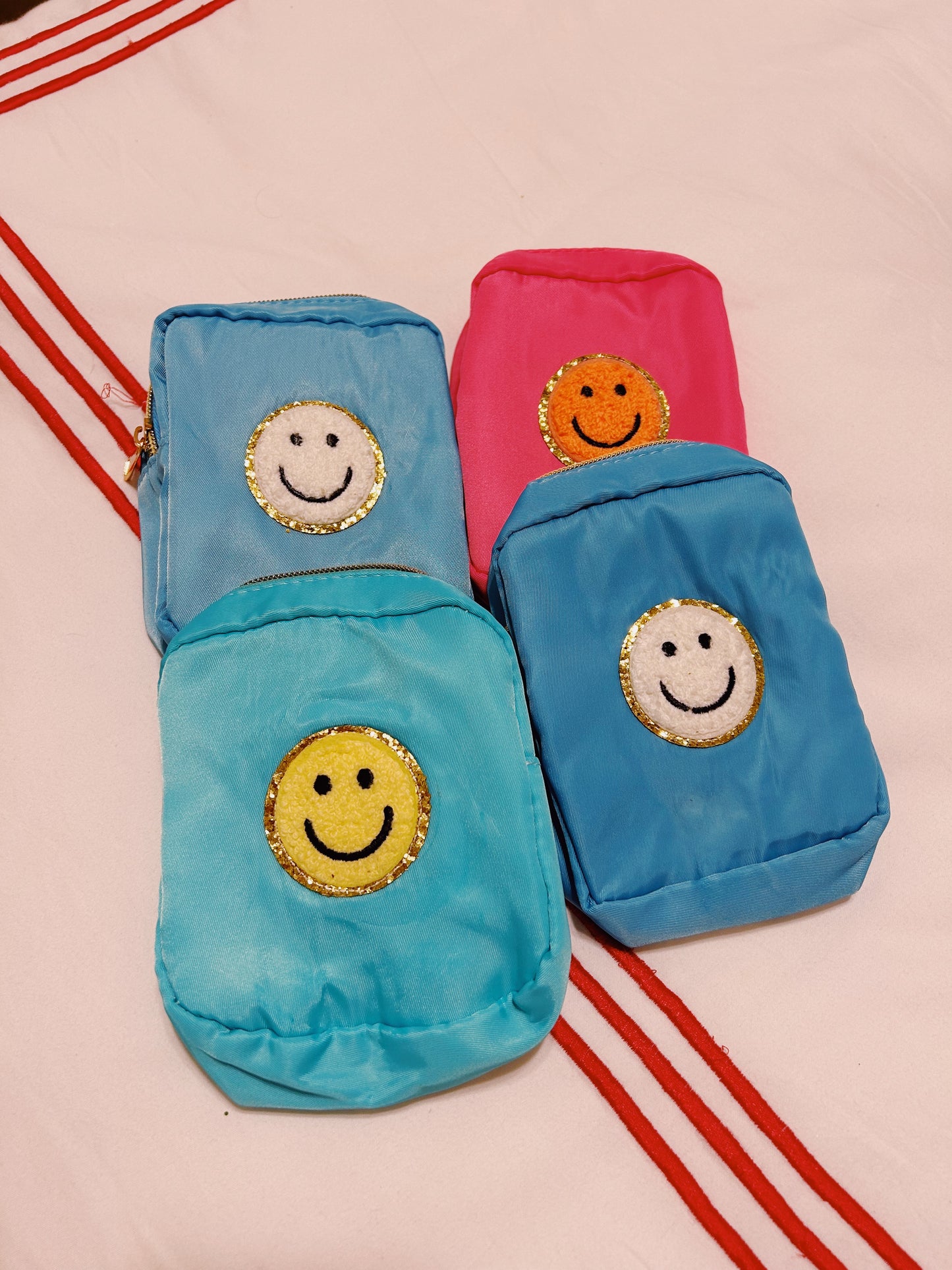 Smiley Patch Makeup Bag