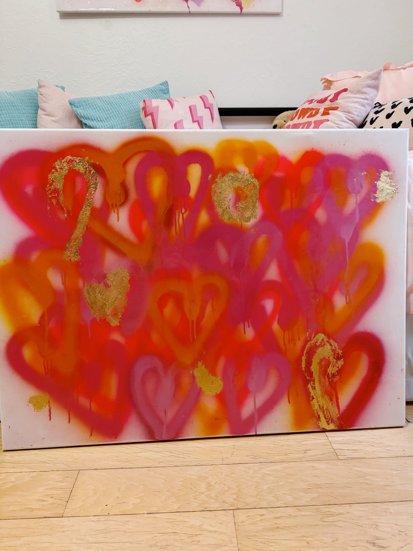 Graffiti Heart Painting