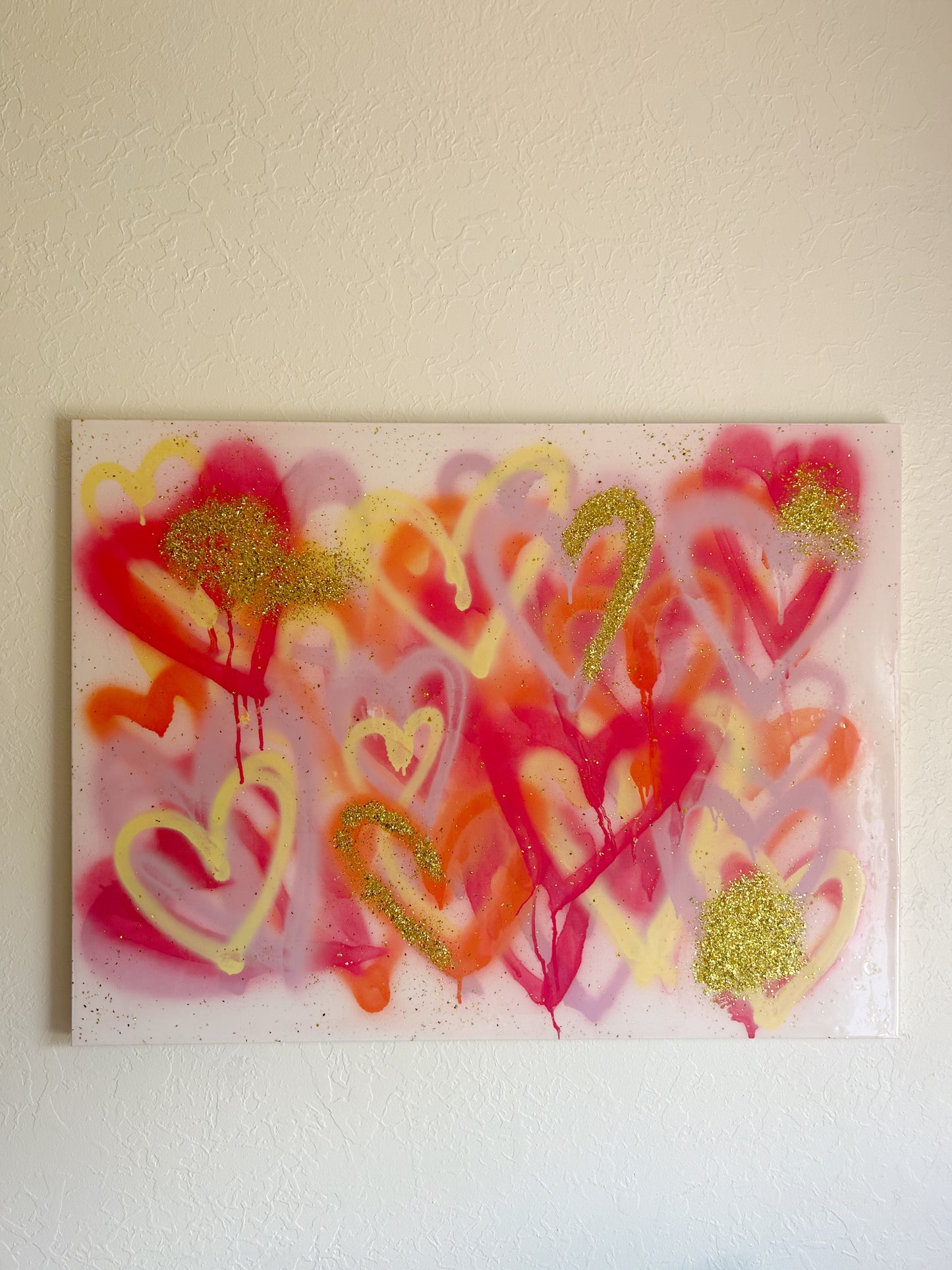 Graffiti Heart Painting