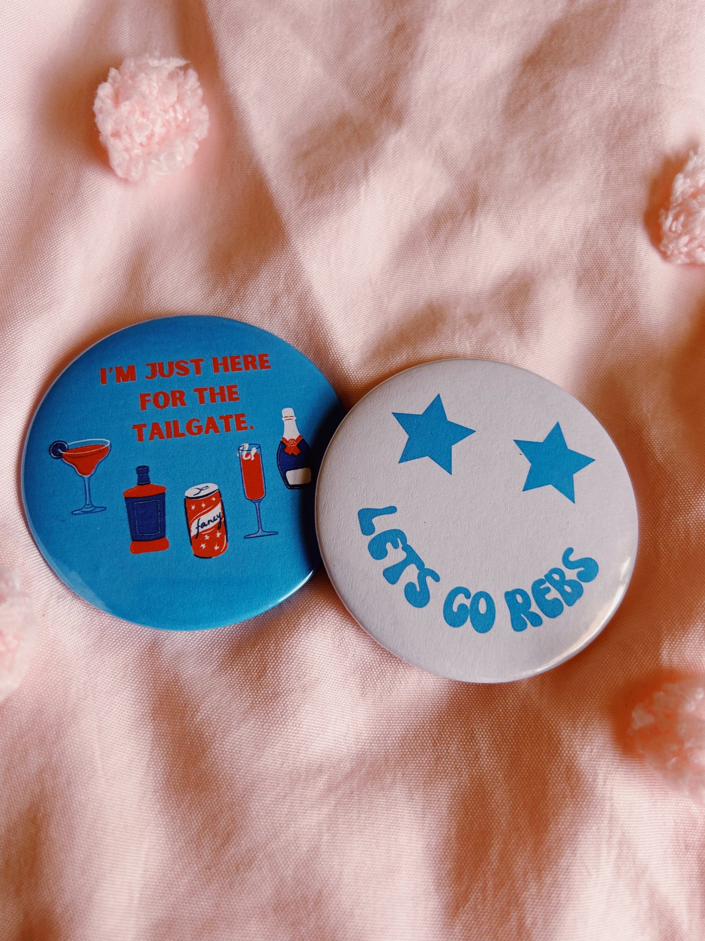 Ole Miss Party Buttons