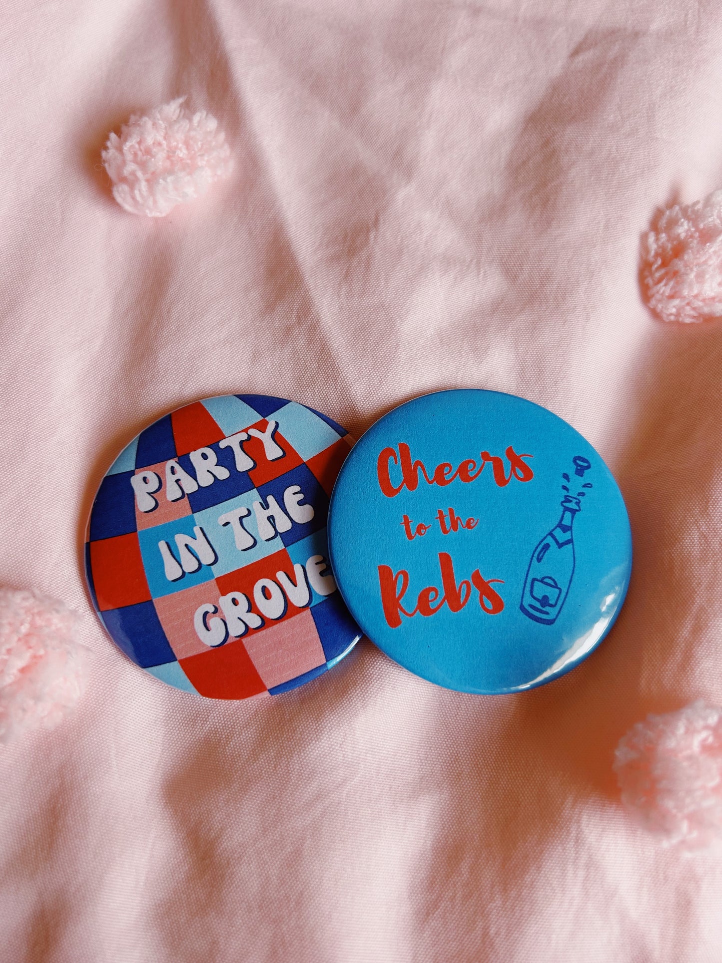 Ole Miss Party Buttons