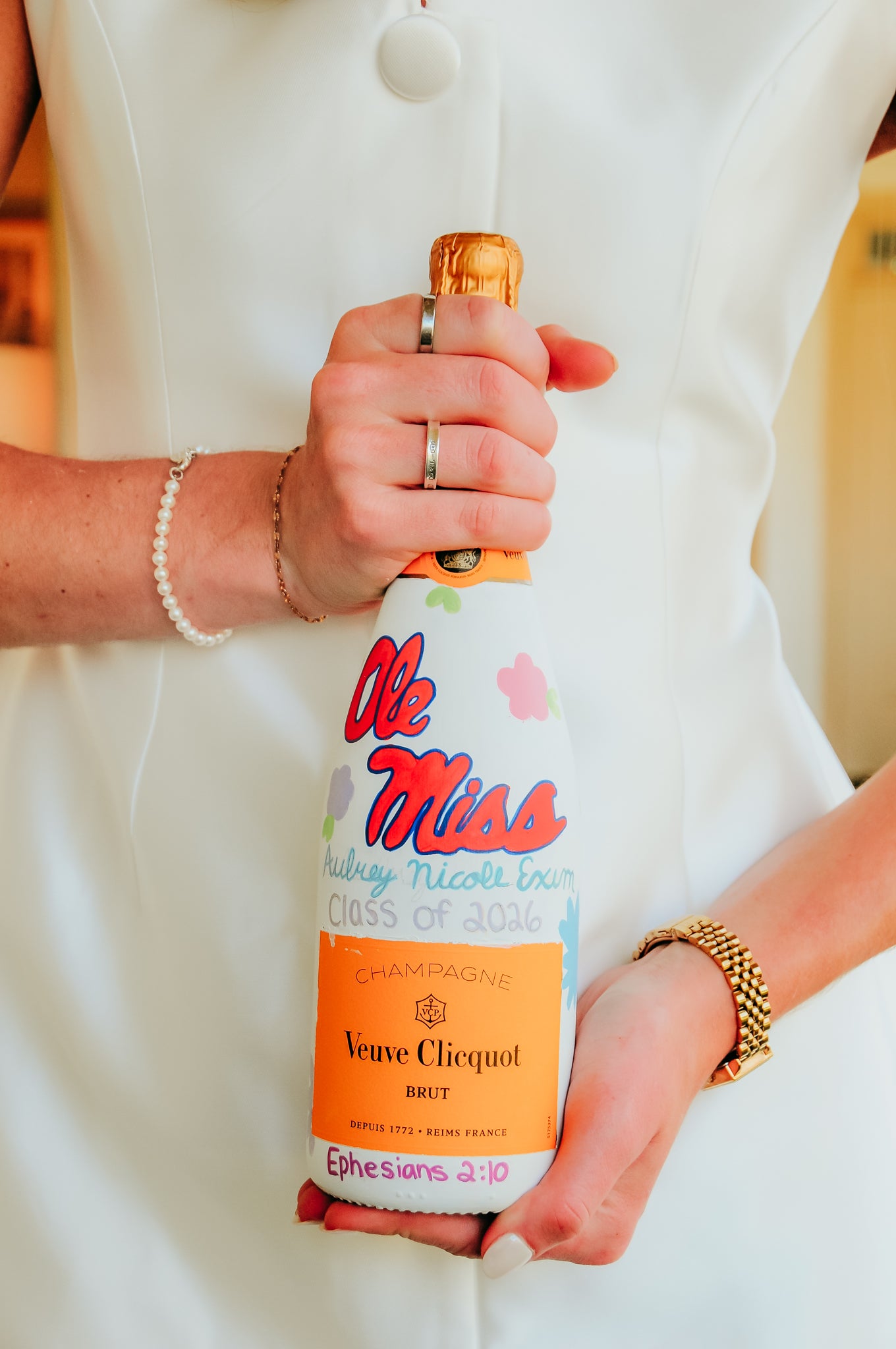 Custom Graduation Champagne Bottle