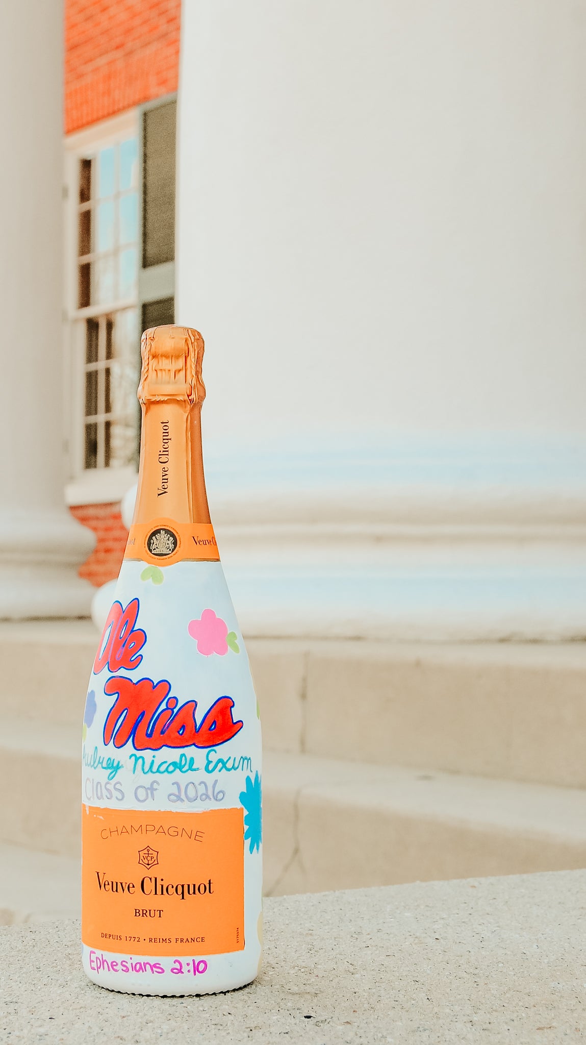 Custom Graduation Champagne Bottle
