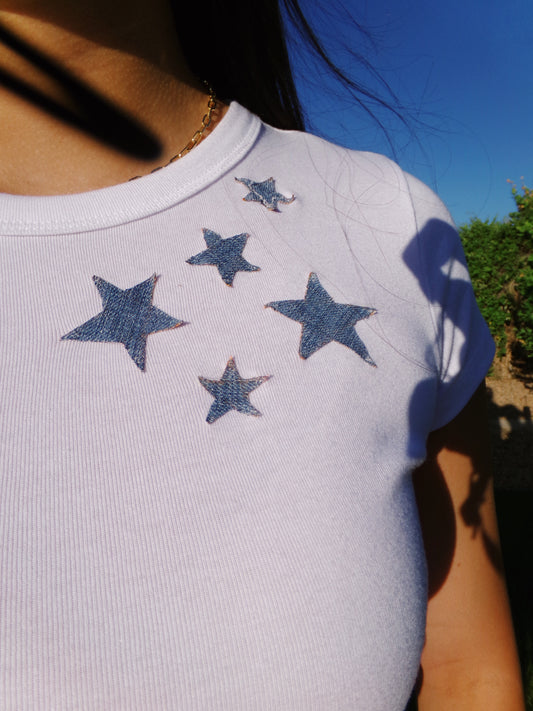 Stitched Stars Baby Tee