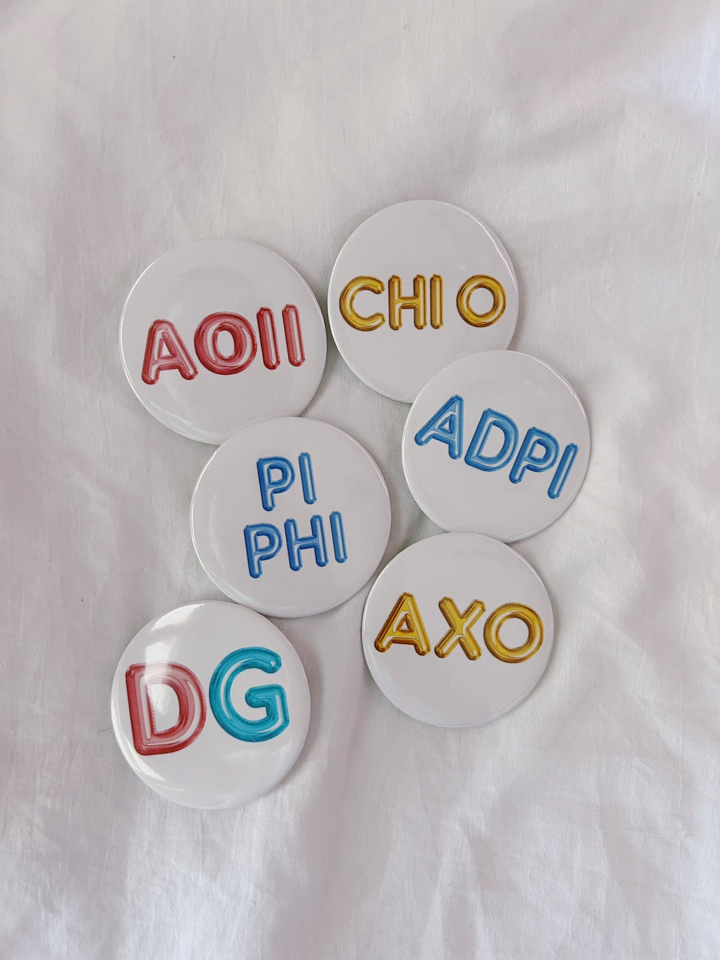 Sorority Balloon Letter Button