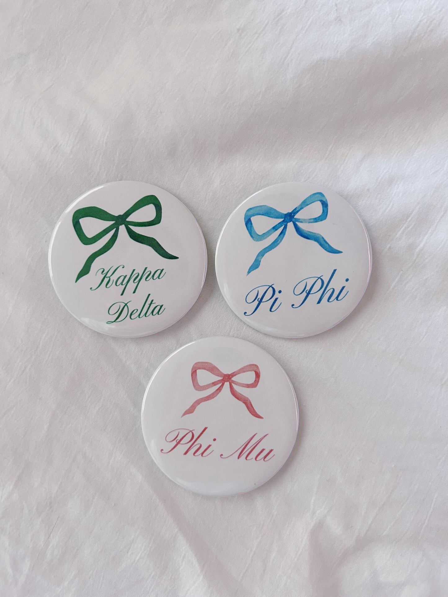 Sorority Bow Button