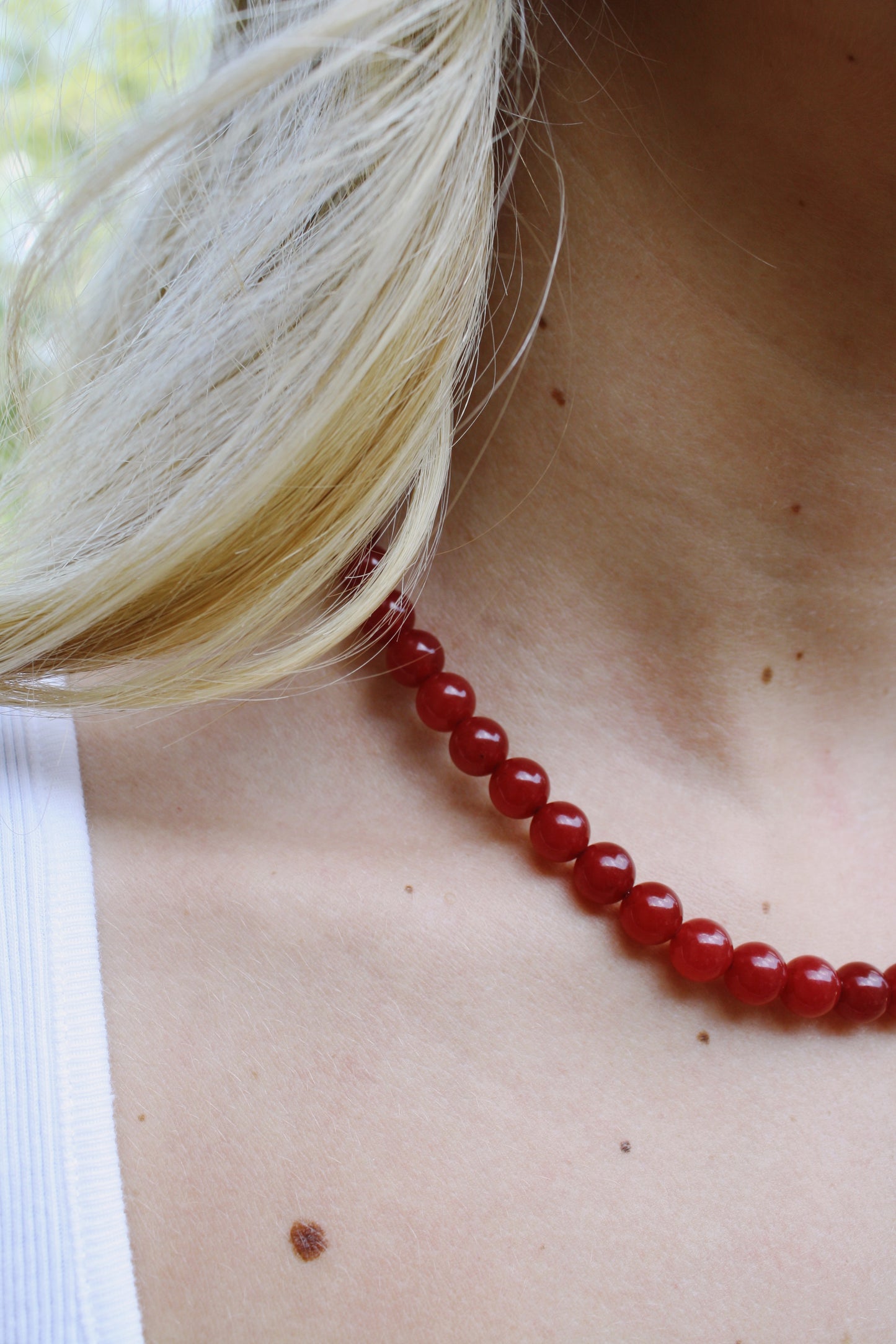 Cherry Beaded Necklace
