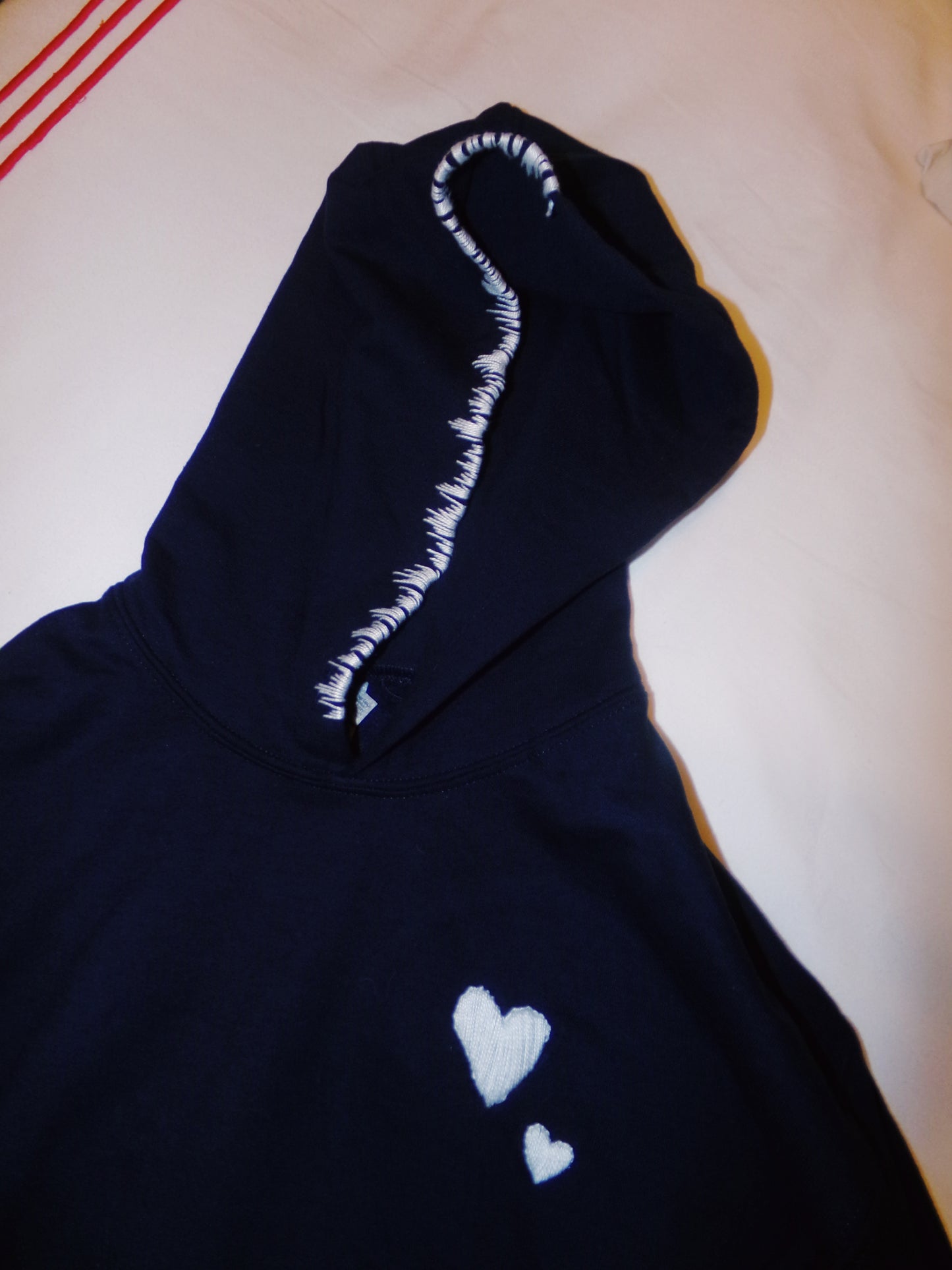 Embroidered Heart Hoodie