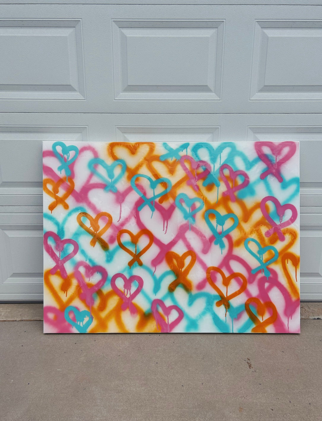 Graffiti Heart Painting