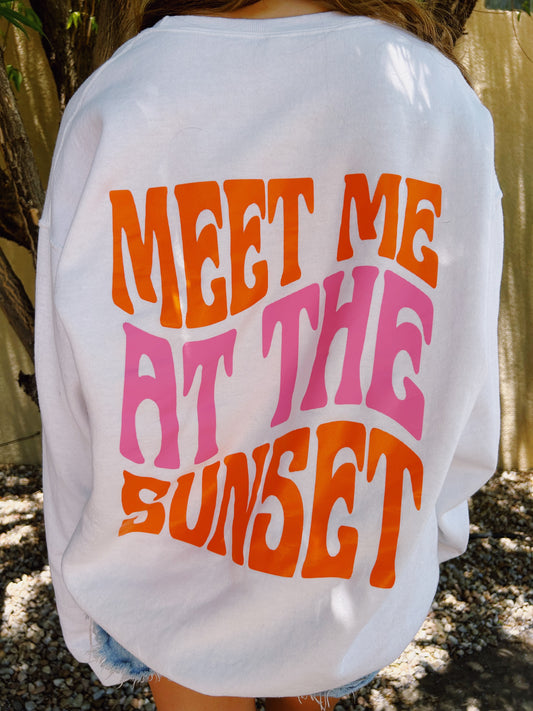 Meet Me at the Sunset Crewneck